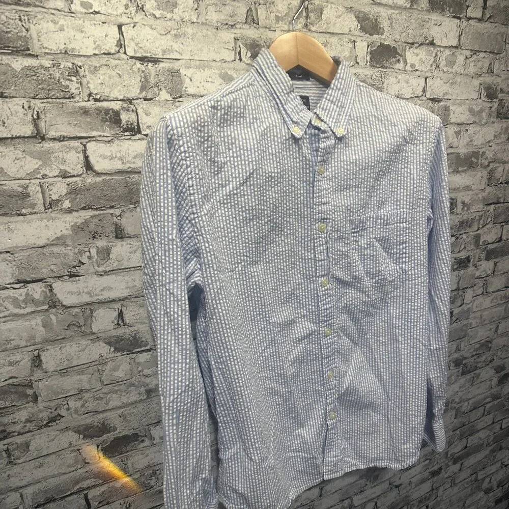 EUC J.Crew Stripped Button Down Shirt Size M